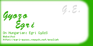 gyozo egri business card