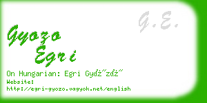 gyozo egri business card